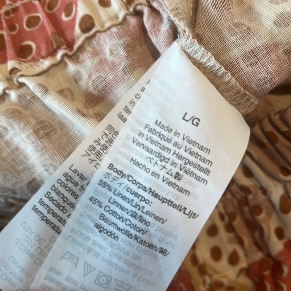 Madewell women’s oversized pajama shorts in zoo pockets linen/cotton large - Picture 7 of 8